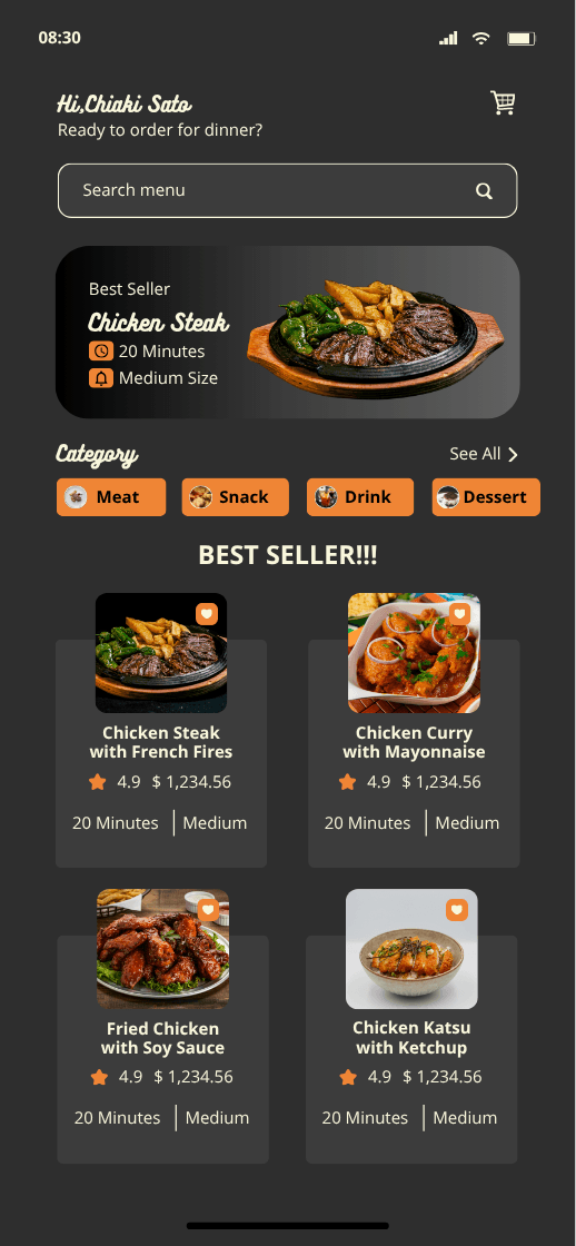 Food App UI Design