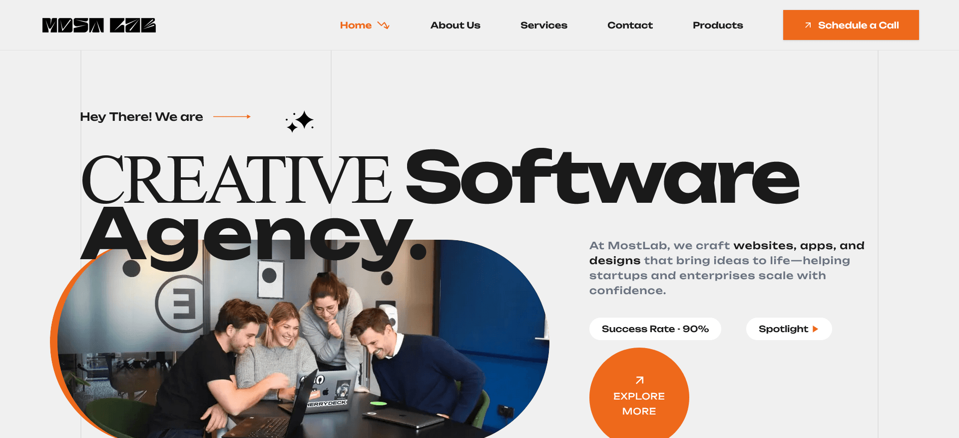 MostLab Website UI