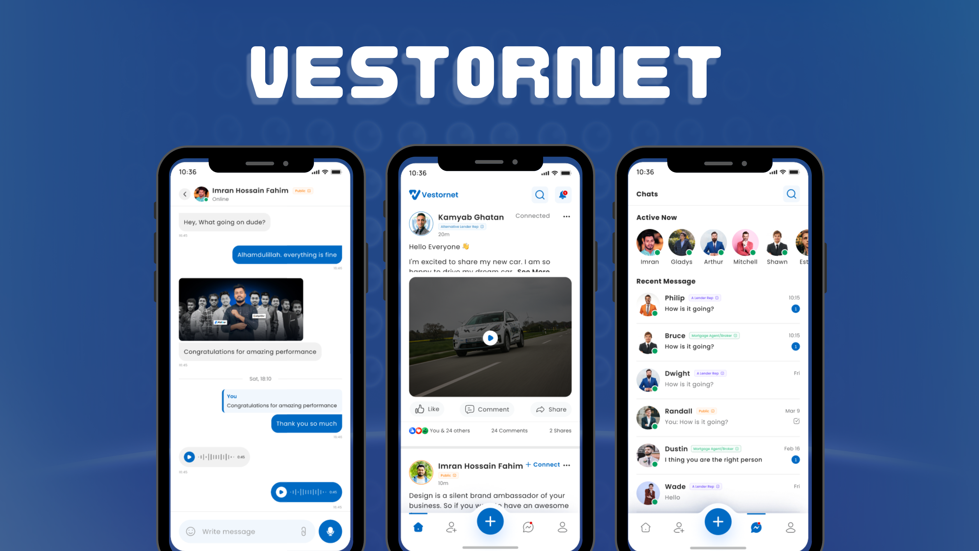 Vestornet enterprise dashboard interface